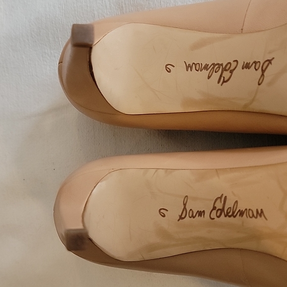 Sam Edelmam 3" nude heels, leather - Picture 8 of 9